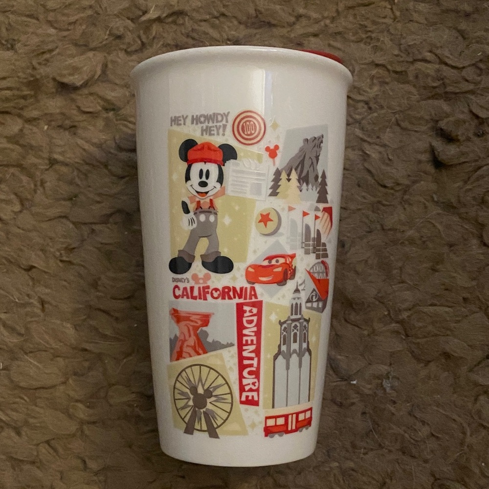 Disney California Adventure Mug - Red, White, and Gray